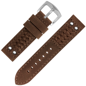 Strap Works Woven Ranger Uhrenarmband Medium Brown