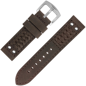 Strap Works Woven Ranger Uhrenarmband Dark Brown