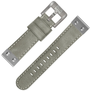 TW Steel Uhrenarmband Leder Grau Universell