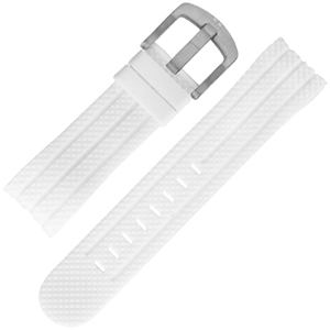 TW Steel Uhrenarmband TW94 Weiss Gummi 22mm