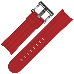 TW Steel Uhrenarmband TW124, TW124R - Gummi Rot 22mm