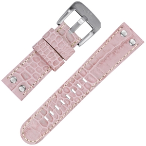 TW Steel Uhrenarmband TW36 Rosa Krokoprint 22mm