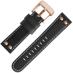 TW Steel Uhrenarmband TW416, TW418 Schwarz 22mm