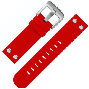 TW Steel Uhrenarmband TW510 Gummi Rot 22mm