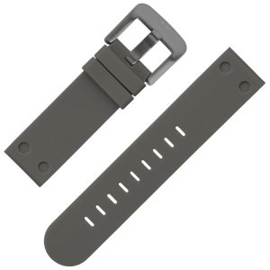 TW Steel Uhrenarmband Gummi Grau 24 mm