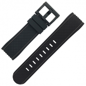TW Steel VR46 Valentino Rossi TW937 Grandeur Tech Uhrenarmband - Schwarz Gummi 24mm