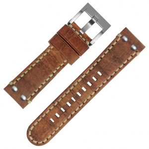 TW Steel Universelles Uhrenarmband Vintage Leder Hellbraun