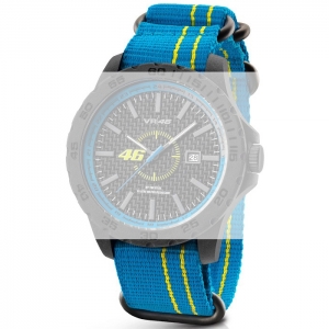 TW Steel VR11 Valentino Rossi VR|46 Uhrenarmband - Nylon Hellblau 20mm