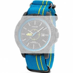 TW Steel VR12 Valentino Rossi VR|46 Uhrenarmband - Nylon Hellblau 22mm