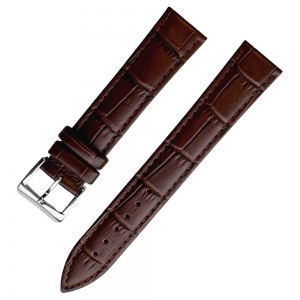 Raymond Weil Alligatorgrain Uhrenarmband Kalbsleder Braun - mit Schliesse