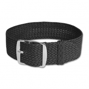 Perlon Gewobenes Uhrenarmband Anthrazit