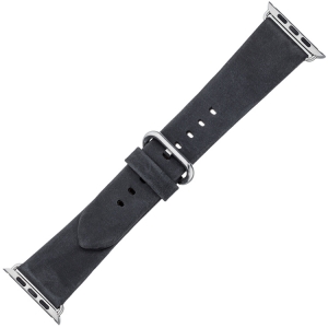 Apple Watch Uhrenarmband Schwarzes Vintage Leder