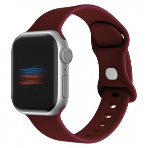 Apple Watch Uhrenarmband Gummi Dunkelrot
