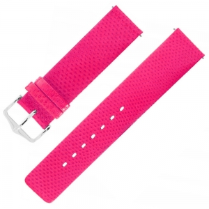 Hirsch Aqualino Uhrenarmband Schlangenleder Rosa
