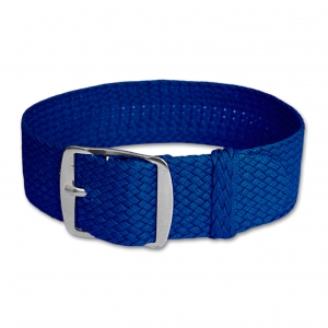 Perlon Gewobenes Uhrenarmband Blau