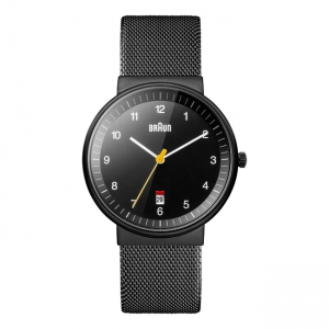 Braun Uhrenarmband für BN0032BKBKMHG - Mesh Milanaise Schwarz