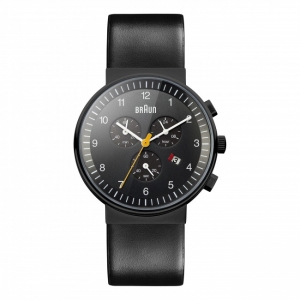 Braun Uhrenarmband für BN0035BKBKG - Leder Schwarz