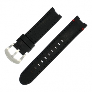 Buddha to Buddha Uhrenarmband für Accelerator BTB.F.R... 39mm Uhren- Leder Schwarz 18mm
