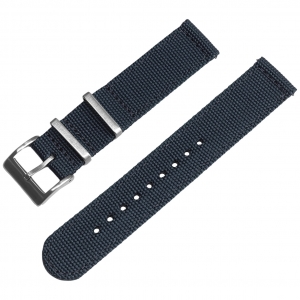 Schiefer Canvas Like NATO Nylon Two Piece Uhrenarmband