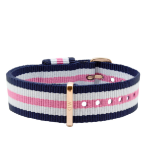 Daniel Wellington 18mm Classic Southampton NATO Uhrenarmband mit Roségoldfarbiger Schliesse