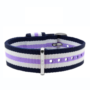 Daniel Wellington 18mm Classic Lady Trinity NATO Uhrenarmband mit Stahlschliesse