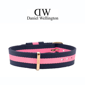 Daniel Wellington 13mm Classy Winchester NATO Uhrenarmband mit Roségoldfarbiger Schliesse