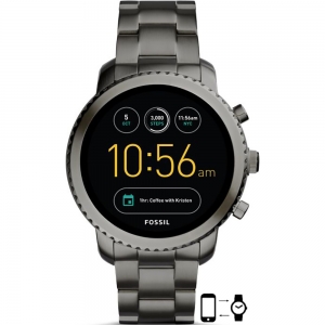 Fossil FTW4001 Uhrenarmband Edelstahl Grau