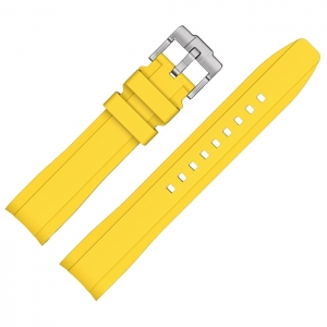Gummi Uhrenarmband für MoonSwatch Gelb