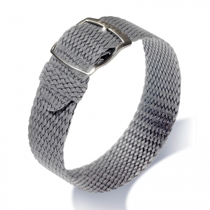 Eulit Perlon Uhrenarmband Panama Grau