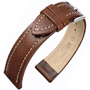 Hirsch Buffalo Uhrenarmband Braun
