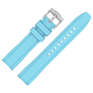 Gummi Uhrenarmband für MoonSwatch Hellblau