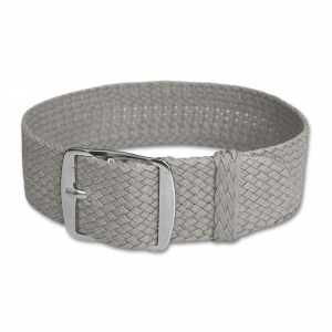 Perlon Gewobenes Uhrenarmband Grau