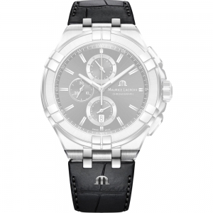 Maurice Lacroix Aikon AI1018 Uhrenarmband Leder Schwarz