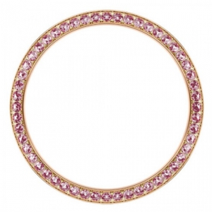 Marc Coblen / TW Steel Lünette 42mm Rosegoldener Stahl Rosa Kristallrand - MCB42R209