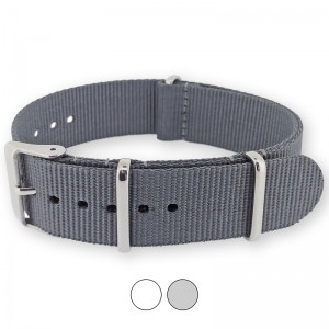 Graues NATO Uhrenarmband G10 Military Nylon Strap