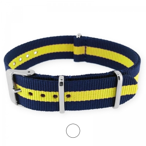 Regimental Blau Gelb NATO Uhrenarmband G10 Military Nylon Strap