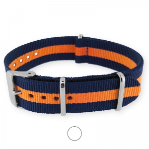 Regimental Blau Orange NATO Uhrenarmband G10 Military Nylon Strap