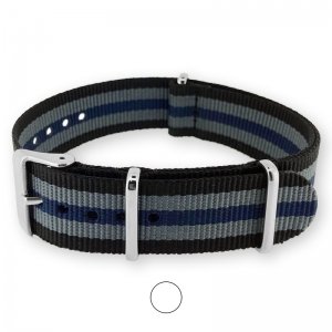 Schwarz Grau Blau NATO Uhrenarmband G10 Military Nylon Strap