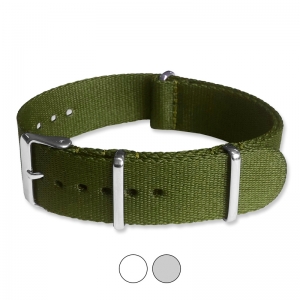 Armeegrün Seatbelt NATO Strap Deluxe Nylon Uhrenarmband