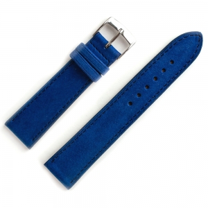 LIC Nubuck Stierleder Uhrenarmband Azurblau