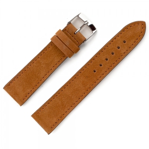 LIC Nubuck Stierleder Uhrenarmband Whisky