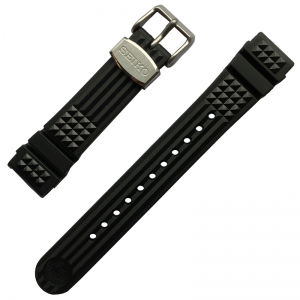Seiko Marinemaster 300 MM300 SBDX017 Uhrenarmband Gummi Schwarz 20mm