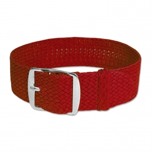 Perlon Gewobenes Uhrenarmband Rot