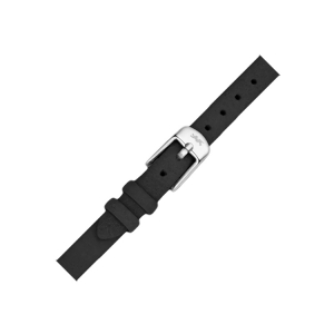 LLarsen / Lars Larsen 08mm Uhrenarmband Kalbsleder Schwarz - Stahlschliesse