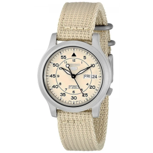 Seiko 5 Uhrenarmband SNK803 Beige Canvas 18mm