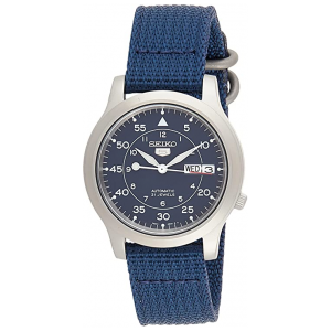 Seiko 5 Uhrenarmband SNK807 Blau Canvas 18mm