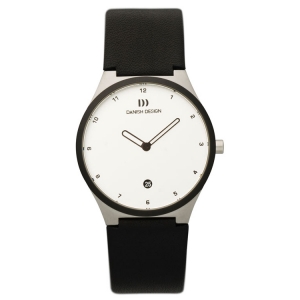 Danish Design Uhrenarmband Typ IV12Q884, IV13Q884 Leder Schwarz 