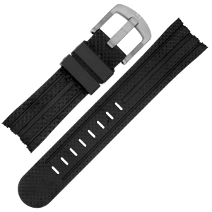 TW Steel Uhrenarmband TW72, TW88, TW89, TW700 - Gummi Schwarz 22mm