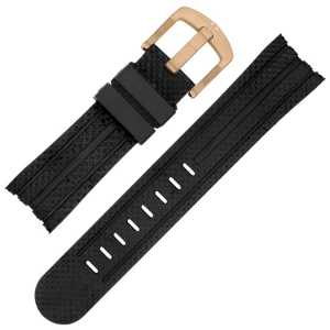 TW Steel Uhrenarmband TW77, TW86, TW87, TW92 - Gummi Schwarz 24mm