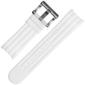 TW Steel Uhrenarmband TW123, TW604 - Weisser Gummi 24mm